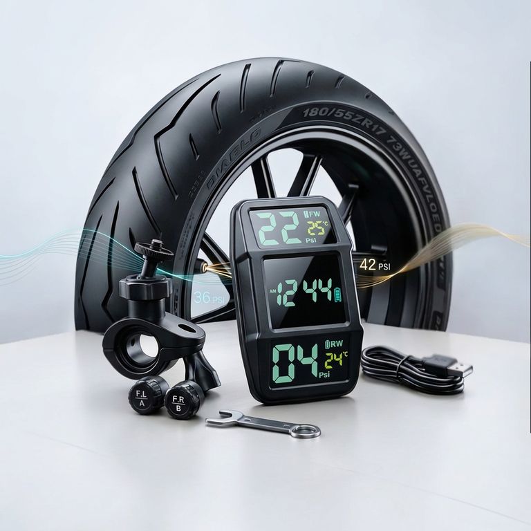 SENSOR EXTERNO PRESIÓN LLANTAS MOTOCICLETA TPMS