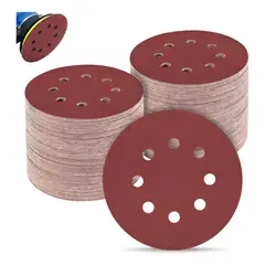 EVERSO - Juego De 150 Discos De Lija, Amoladora Excéntrica Con Gancho Y Bucle De 12.5 CM