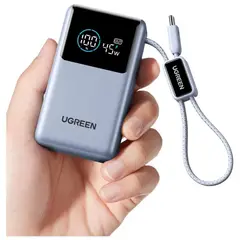 UGREEN - Power Bank 10000mAh 45W Carga Rápida Ugreen Nexode Pro Cable USB-C Integrado - 75701