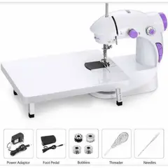OEM - Mini Máquina de Coser con Mesa de Trabajo y Doble Hilo - Solución Compacta para Costura en Casa