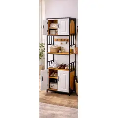 GENERICO - ARMARIO MULTIFUNCIONAL CON PUERTAS MADERA