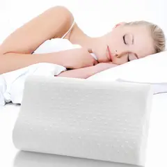 OEM - Almohada Memory Foam con Fibras de Bambú - Corrector de Postura y Alivio de Tensión