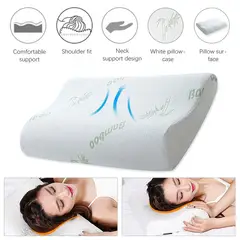 OEM - Almohada Ergonómica Ortopédica de Bambú - Soporte para Cuello y Hombros Memory Foam Premium