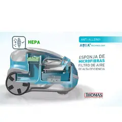 GENERICO - Filtro Para Aspiradora Anti Allergy Aqua Pet Family - Thomas