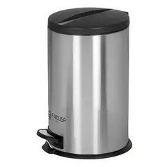GENERICO - PAPELERA FACUSA CLEAN DE ACERO INOXIDABLE DE 12 LT CON PEDAL