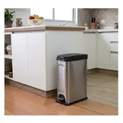 GENERICO - PAPELERA FACUSA SELECTO DE ACERO INOXIDABLE DE 15 LT
