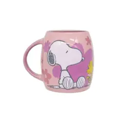 SNOOPY - Mug Taza Snoopy Peanuts 400 ml Rosa