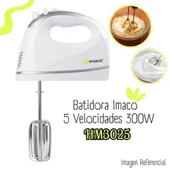 Imaco - Batidora Imaco de Mano de 300watts HM3025 - Blanco