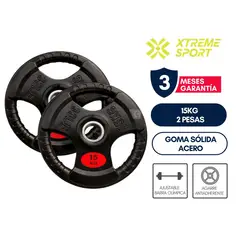Gethex - Discos Olímpicos 15kg x 2 pesas