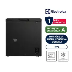 Electrolux - Congelador Horizontal Electrolux 197L Inverter con Función Turbo EFH20S5P5AB