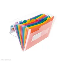 GENERICO - Archivador Acordeón Beautone A4 Spectra 13 Divisiones
