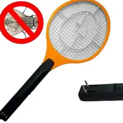GENERICO - Raqueta Eléctrica Mata Zancudos y Moscas e Insectos - Color y Modelo Aleatorio