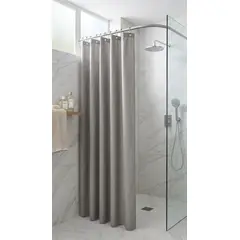 GENERICO - CORTINA DE BAÑO COLOR GRIS