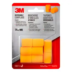 3M - Protector para Oídos 3M 90580H4 Tipo Tapón Deshechable x4