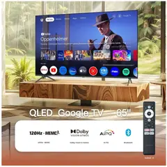 BLACKLINE - Televisor BLACKLINE QLED 65 UHD 4K Smart TV BL65-T6210QD