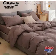 GOLDSUN - JUEGO DE SÁBANAS ELASTICAS 4 PIEZAS 2 PLAZAS