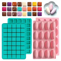 GENERICO - Pack Premium Chocotejero de 2 Moldes de Silicona para Repostería