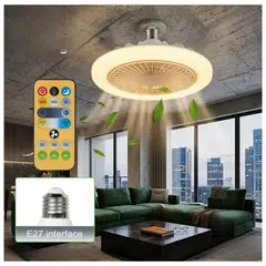 OEM - FOCO VENTILADOR DE TECHO REGULABLE CON CONTROL
