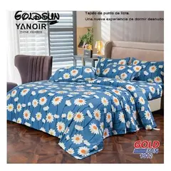 GOLDSUN - JUEGO DE SÁBANAS ELASTICAS 4 PIEZAS 2 PLAZAS