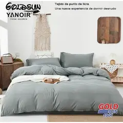 GOLDSUN - JUEGO DE SÁBANAS ELASTICAS 4 PIEZAS 2 PLAZAS Y MEDIA