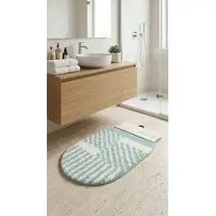 GENERICO - ALFOMBRA COLOR TURQUESA ABSORBENTE