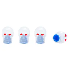 OEM - Tapas Para Válvula Calabera Azul Luminoso 4Pcs