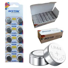 BESTON - Caja x 20 Blísters x 10 baterias LR44 BESTON AG13 / 357 1.5V pilas boton