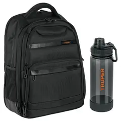 Truper - Mochila porta laptop, Tomatodo cantinflora premium BlackTruper