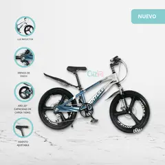 GENERICO - Bicicleta Aro 20 con Estructura de Titanio  «MAGNUM» Blue