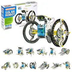 GENERICO - Kit Robot Solar Educativo 14-en-1 - Kit de Construcción STEM