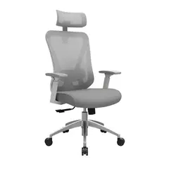 ALTHEA CONFORT - Silla Ergonómica Dolfin Syncro Brazos 3D Presidente Aluminio Gris Althea Confort