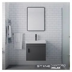 STONE - VANITORIO MINIMALISTA MILAN PLOMO STONE