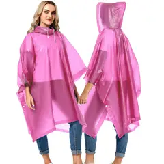 GENERICO - Set de 2 Ponchos de agua EVA protector para lluvias impermeable