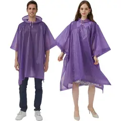 GENERICO - Set de 2 Ponchos de agua EVA protector para lluvias impermeable