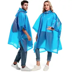 GENERICO - Set de 2 Ponchos de agua EVA protector para lluvias impermeable