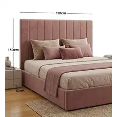 GENERICO - CAMA LINEAL OFERTA - ROSA 1.5 PLAZAS