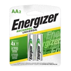 ENERGIZER - Pilas recargables Energizer AA x2