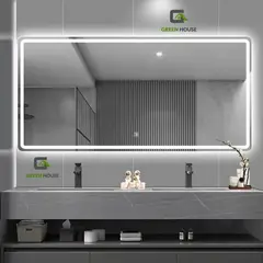 GREEN HOUSE - ESPEJO MOD: GRECIA  LED 3 TIEMPOS TOUCH 100x70cm