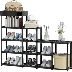 GENERICO - Zapatera Organizador de Calzados Multiusos Negro