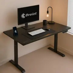 DREIZT - Escritorio Eléctrico Altura regulable 120x60 Negro XDesk Smart