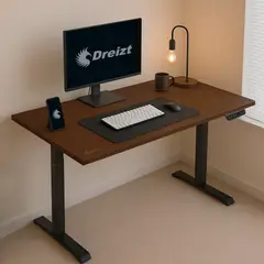 DREIZT - Escritorio Eléctrico Altura Regulable 120x60 Caramelo XDesk Smart