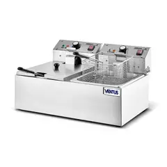 Ventus - Freidora Eléctrica Ventus VFS-062 Doble Canasta Sobre Mesa