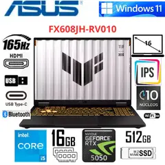 ASUS - Laptop Gaming ASUS TUF Gaming F16  16" WUXGA Intel Core i5-13450HX 16GB RAM 512GB SSD RTX 5050 8GB