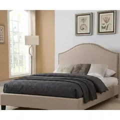 GENERICO - CAMA BOX TARIMA MAURI BEIGE QUEEN