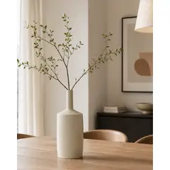 LAR DANIELSEN - Jarrón con ángulos rectos  beige - 34 cm. - Hogflaska