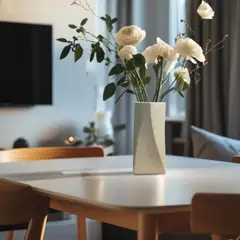 LAR DANIELSEN - Jarrón de cerámica beige texturizado 31.5 cm - Bue