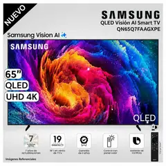SAMSUNG - Televisor Samsung QLED 65" Visión AI Smart TV QN65Q7FAAG - Nuevo 2025