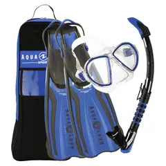 AQUA LUNG SPORT - Aqualung Set Duetto  Azul - Gris Talla M 39 - 43
