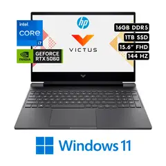 HP - Laptop HP Victus 15-FA2093DX Intel Core i7-13620H 16GB RAM 1TB SSD RTX 5060-8 GB 15.6"  FHD 144Hz B97DTUA