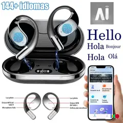 OEM - AUDIFONOS TRADUCTORES EN TIEMPO REAL DE HASTA 144 IDIOMAS CON IA, ANC, IPX4
